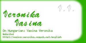 veronika vasina business card
